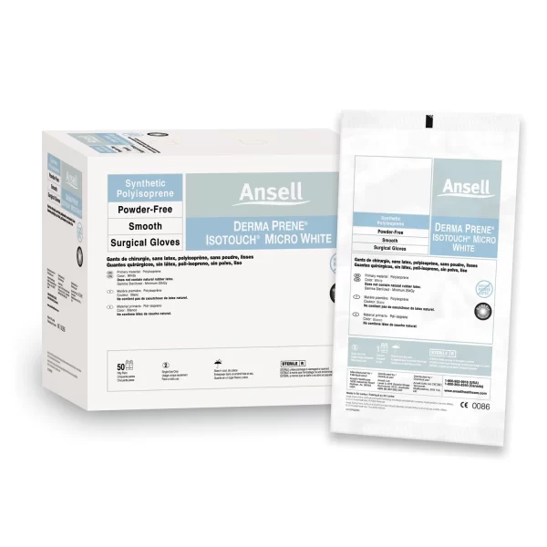 ANSELL GAMMEX NON-LATEX PI MICRO WHITE SURGICAL GLOVES