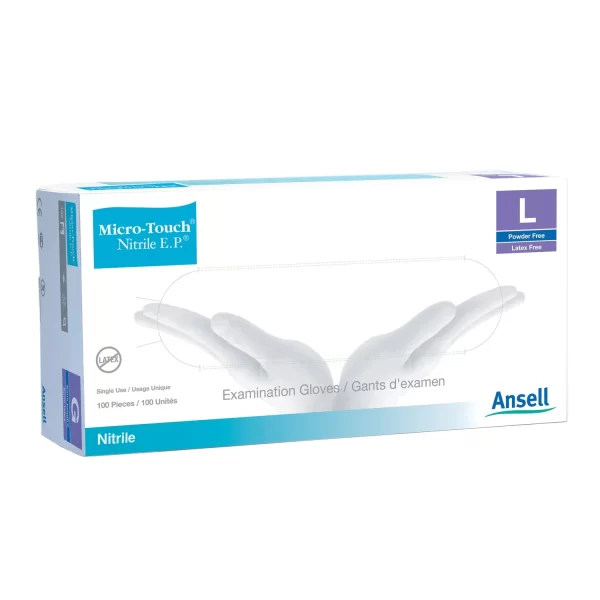 ANSELL MICRO-TOUCH NITRILE E.P. TEXTURED EXAMINATION GLOVES