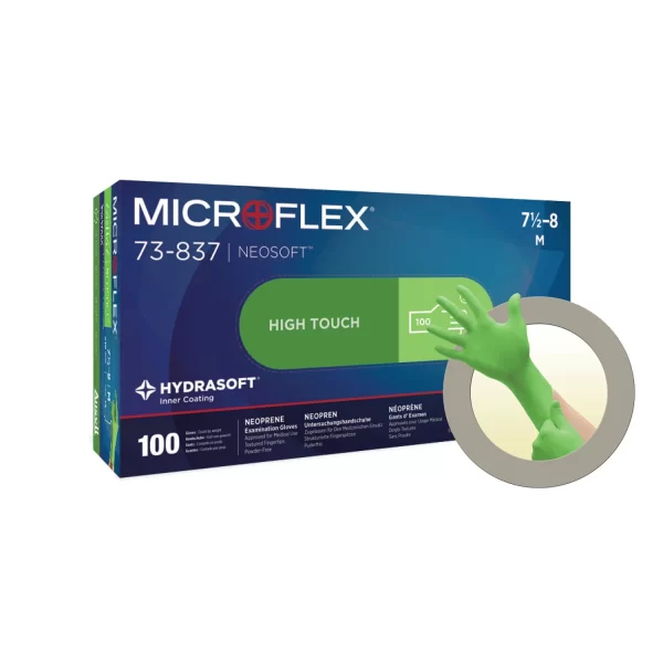 ANSELL MICROFLEX NEOSOFT NEOPRENE EXAM GLOVE