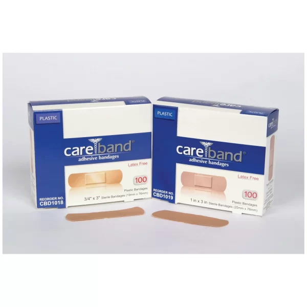 ASO CAREBAND PLASTIC ADHESIVE STRIP BANDAGES