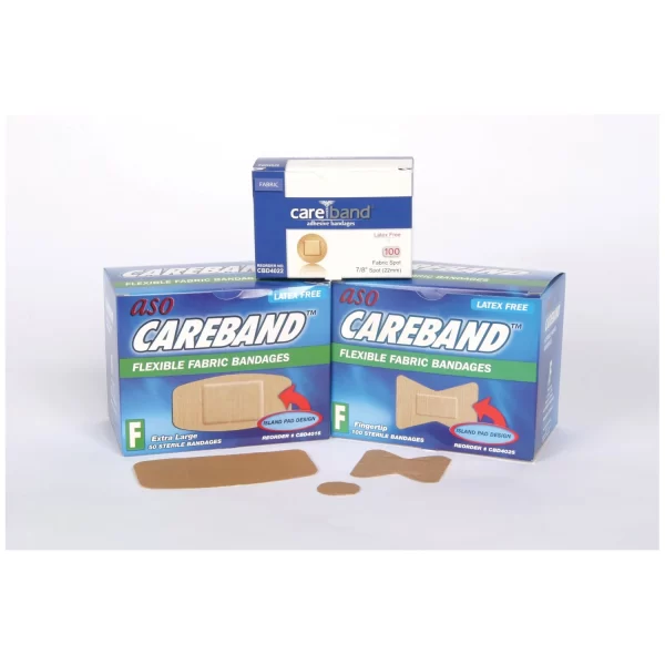 ASO CAREBAND FABRIC ADHESIVE STRIP BANDAGES