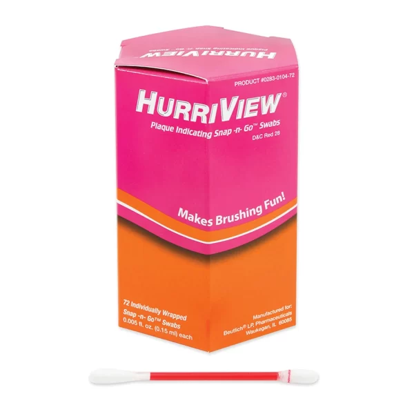 BEUTLICH HURRIVIEW PLAQUE INDICATING SNAP -N- GO SWABS