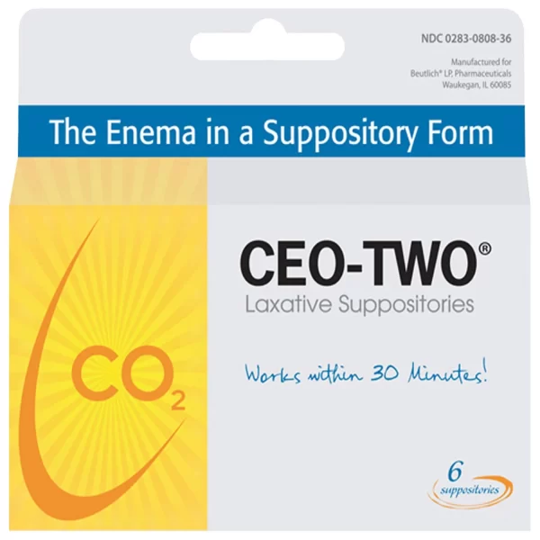 BEUTLICH CEO-TWO LAXATIVE SUPPOSITORIES