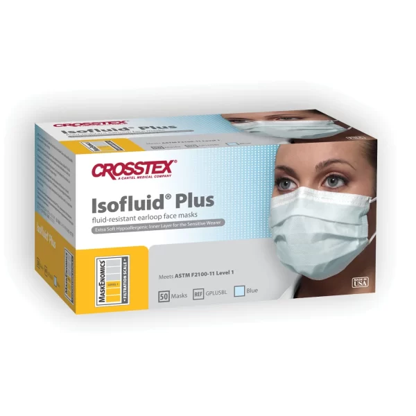 CROSSTEX ISOFLUID PLUS EARLOOP MASK