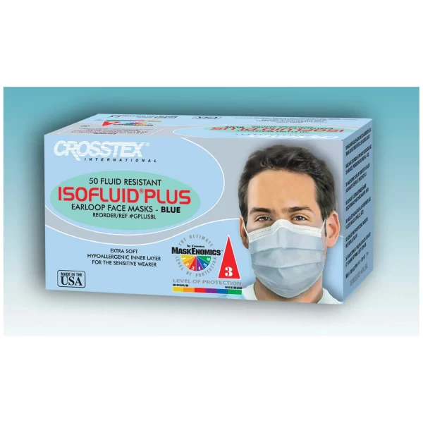 CROSSTEX ISOFLUID PLUS EARLOOP MASK