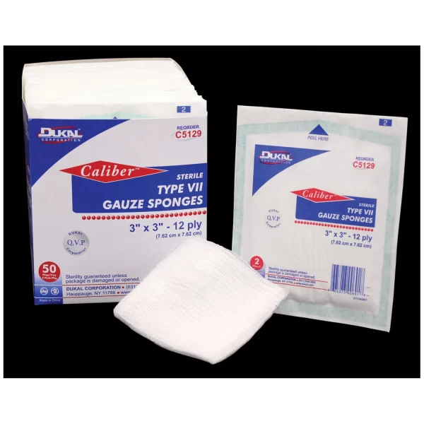 DUKAL CALIBER GAUZE SPONGES