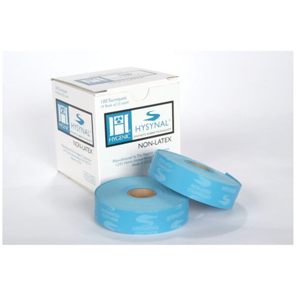 HYGENIC HYSYNAL  SYNTHETIC RUBBER DISPOSABLE TOURNIQUET STRAPS