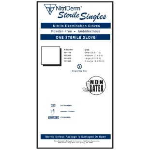 INNOVATIVE NITRIDERM  STERILE POWDER-FREE NITRILE EXAM GLOVES