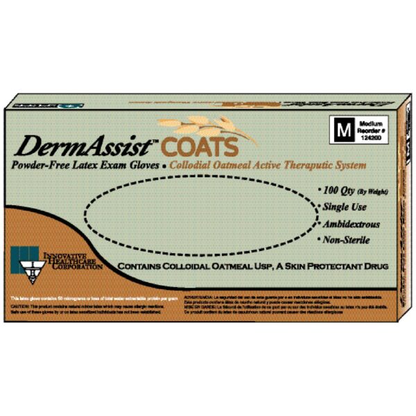 INNOVATIVE  DERMASSIST  COATS    POWDER-FREE LATEX EXAM GLOVES
