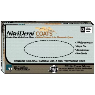 INNOVATIVE NITRIDERM  COATS   POWDER-FREE NITRILE EXAM GLOVES