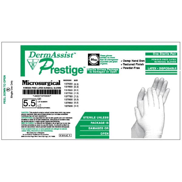 INNOVATIVE PRESTIGE  MICROSURGICAL POWDER-FREE LATEX SURGICAL GLOVES