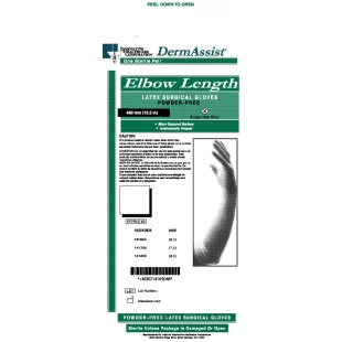 INNOVATIVE DERMASSIST  ELBOW LENGTH POWDER-FREE LATEX SURGICAL GLOVES