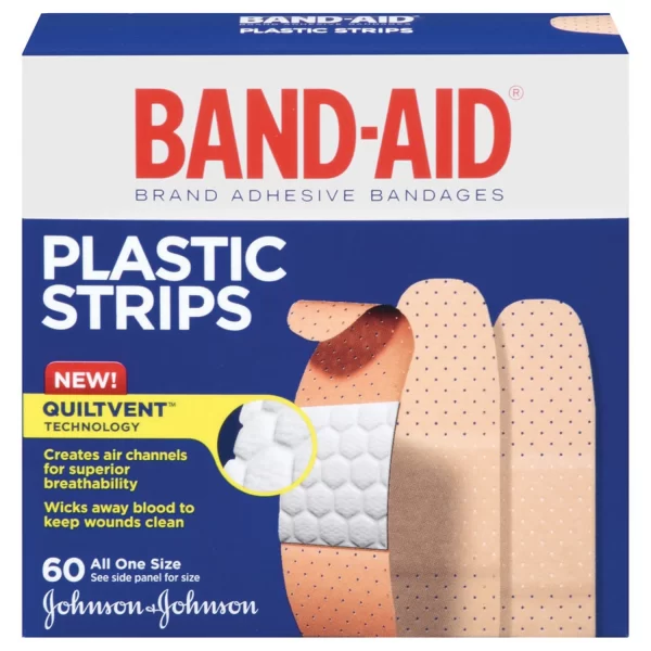 J&J BAND-AID PLASTIC ADHESIVE BANDAGES