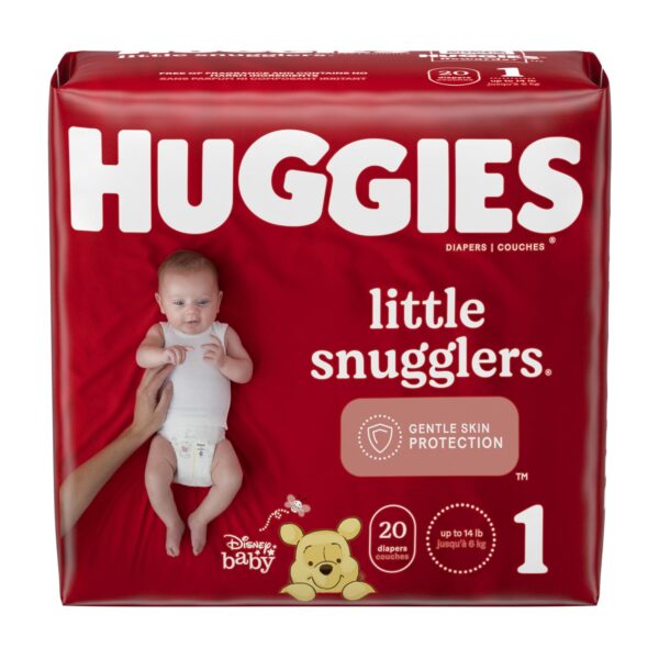 KIMBERLY-CLARK HUGGIES LITTLE SNUGGLERS DIAPERS