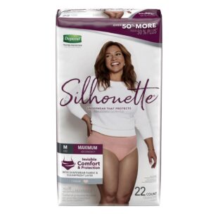 KIMBERLY-CLARK DEPEND   SILHOUETTE MAXIMUM BRIEFS