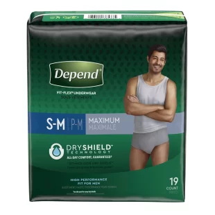 KIMBERLY-CLARK DEPEND   FITTED BRIEFS MAX PROTECTION