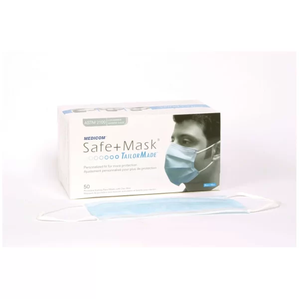MEDICOM SAFE+MASK TAILORMADE PROCEDURE EARLOOP MASK