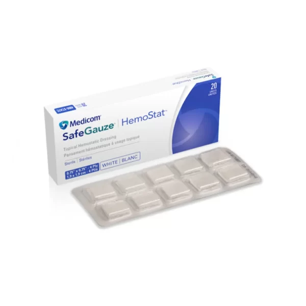 MEDICOM SAFEGAUZE HEMOSTAT TOPICAL HEMOSTATIC DRESSING