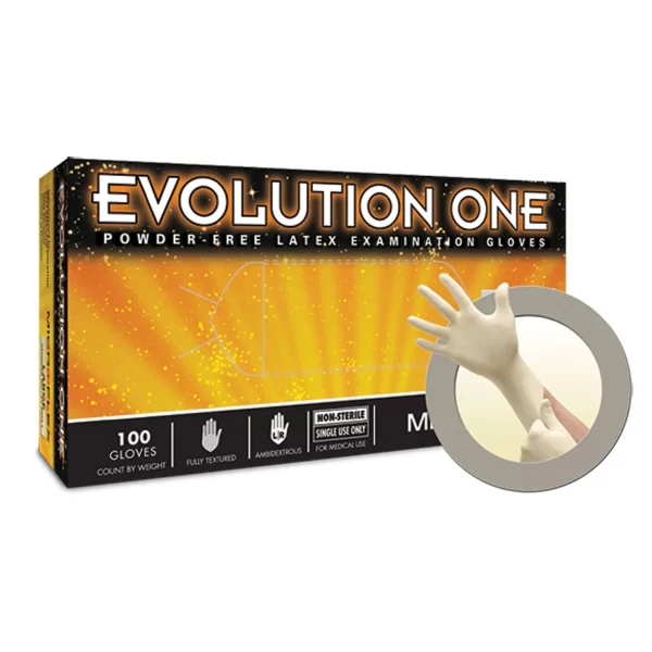 ANSELL MICROFLEX EVOLUTION ONE POWDER-FREE LATEX EXAM GLOVES