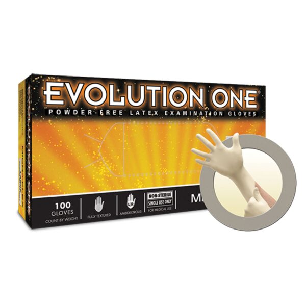 ANSELL MICROFLEX EVOLUTION ONE POWDER-FREE LATEX EXAM GLOVES