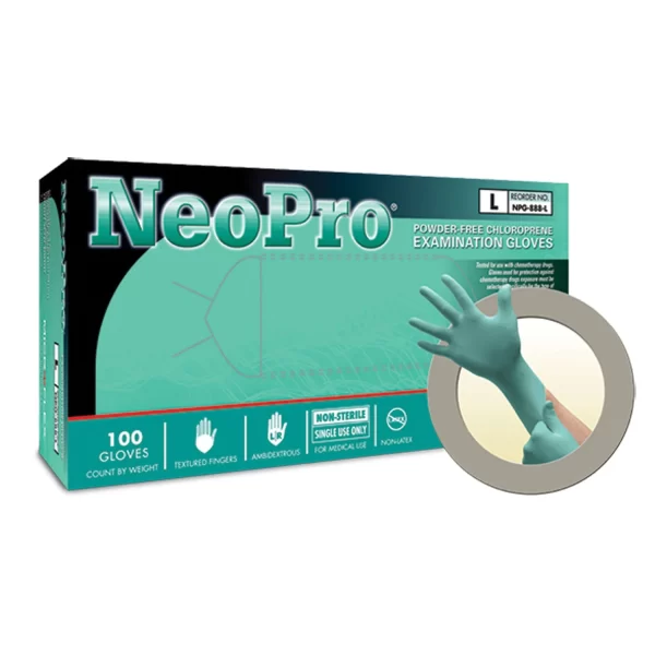 ANSELL MICROFLEX NEOPRO POWDER-FREE CHLOROPRENE EXAM GLOVES
