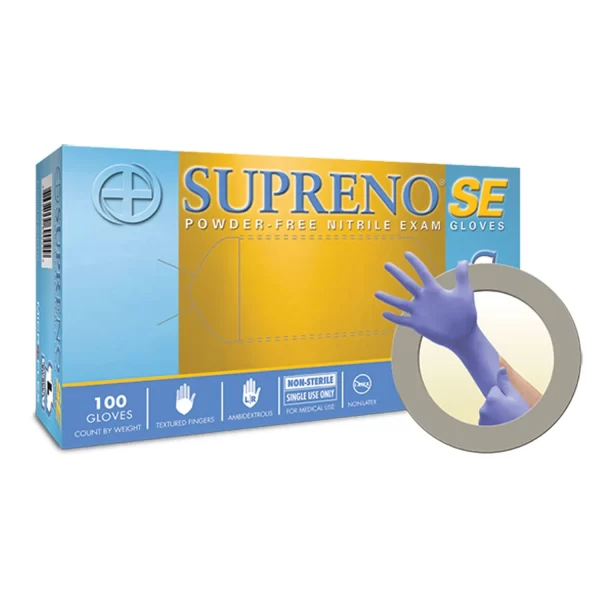 ANSELL MICROFLEX SUPRENO SE POWDER-FREE NITRILE EXAM GLOVES