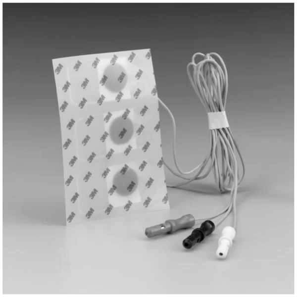 3M RED DOT ECG MONITORING ELECTRODES WITH PRE-ATTACHED LEAD WIRE