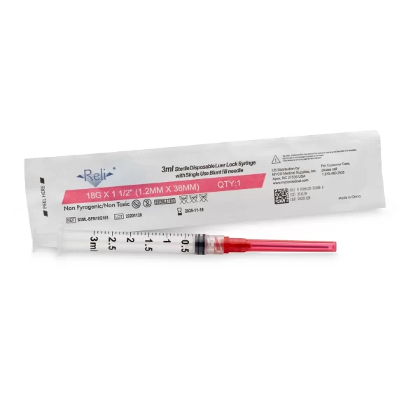 MYCO RELI BLUNT FILL NEEDLES