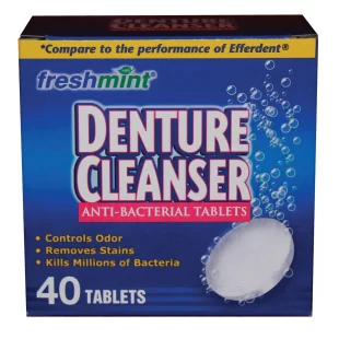 NEW WORLD IMPORTS FRESHMINT DENTURE TABLETS