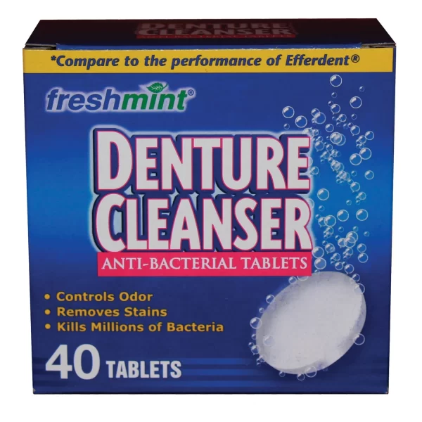 NEW WORLD IMPORTS FRESHMINT DENTURE TABLETS