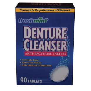 NEW WORLD IMPORTS FRESHMINT DENTURE TABLETS
