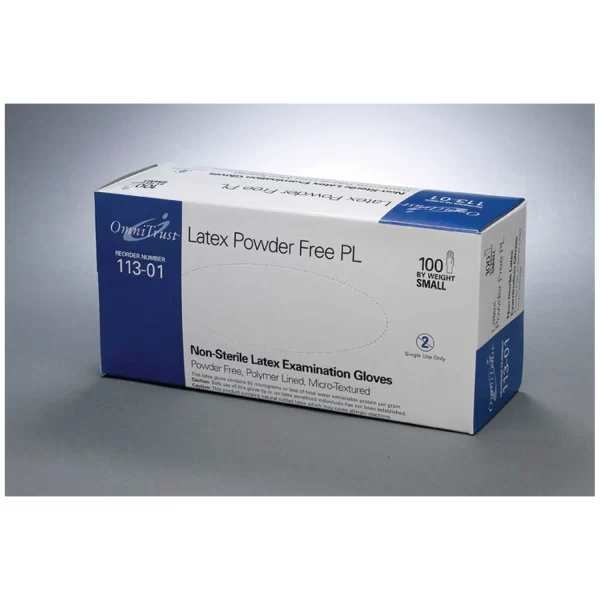 OMNI INTERNATIONAL OMNITRUST LATEX POWDER FREE PL EXAMINATION GLOVE