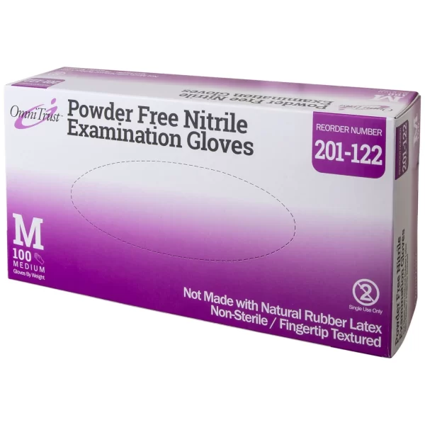 OMNI INTERNATIONAL OMNITRUST NITRILE POWDER FREE EXAMINATION GLOVE