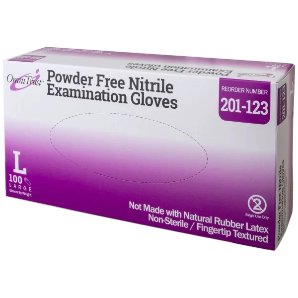 OMNI INTERNATIONAL OMNITRUST NITRILE POWDER FREE EXAMINATION GLOVE