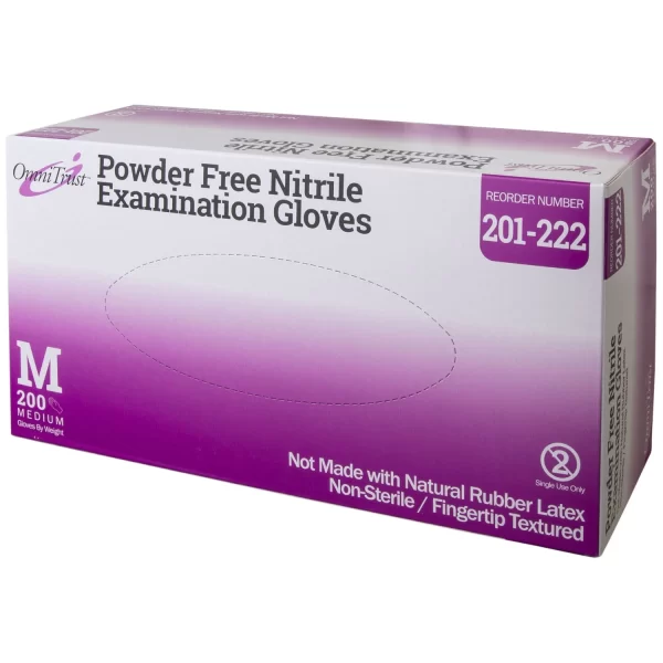 OMNI INTERNATIONAL OMNITRUST NITRILE POWDER FREE EXAMINATION GLOVE