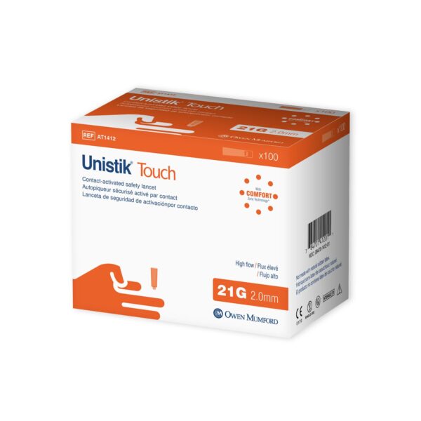 OWEN MUMFORD UNISTIK TOUCH SINGLE USE SAFETY LANCET