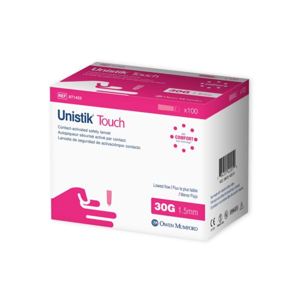 OWEN MUMFORD UNISTIK TOUCH SINGLE USE SAFETY LANCET