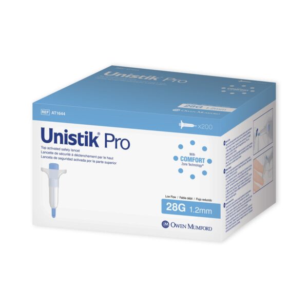 OWEN MUMFORD UNISTIK PRO TOP ACTIVATED SAFETY LANCETS