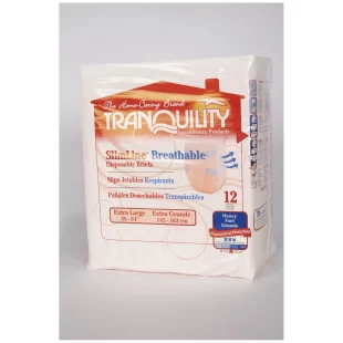 PRINCIPLE BUSINESS TRANQUILITY  SLIMLINE  BREATHABLE DISPOSABLE BRIEFS