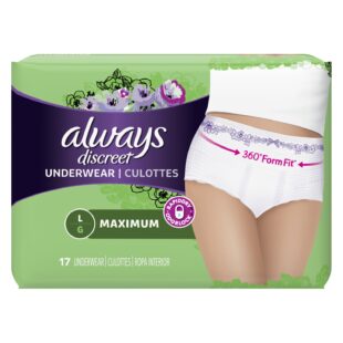P&G DISTRIBUTING ALWAYS  DISCREET UNDERWEAR