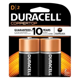 DURACELL  COPPERTOP  ALKALINE RETAIL BATTERY WITH DURALOCK POWER PRESERVE   TECHNOLOGY