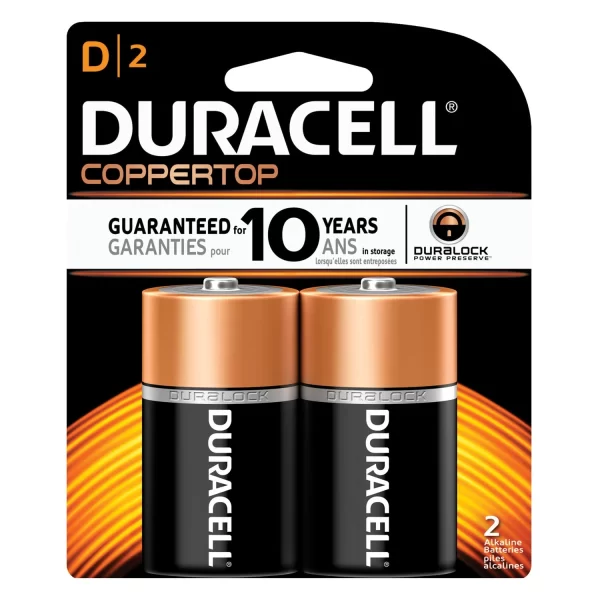 DURACELL  COPPERTOP  ALKALINE RETAIL BATTERY WITH DURALOCK POWER PRESERVE   TECHNOLOGY
