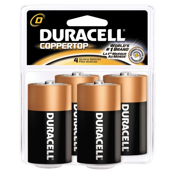 DURACELL  COPPERTOP  ALKALINE RETAIL BATTERY WITH DURALOCK POWER PRESERVE   TECHNOLOGY