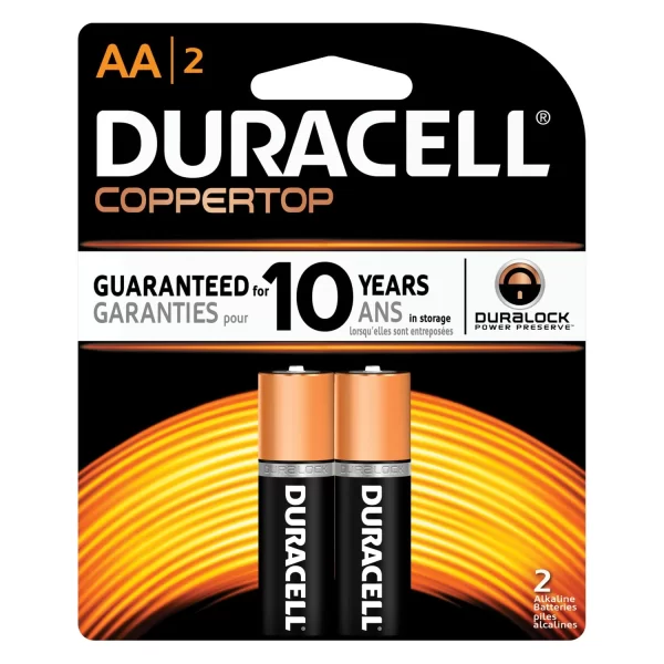 DURACELL  COPPERTOP  ALKALINE RETAIL BATTERY WITH DURALOCK POWER PRESERVE   TECHNOLOGY