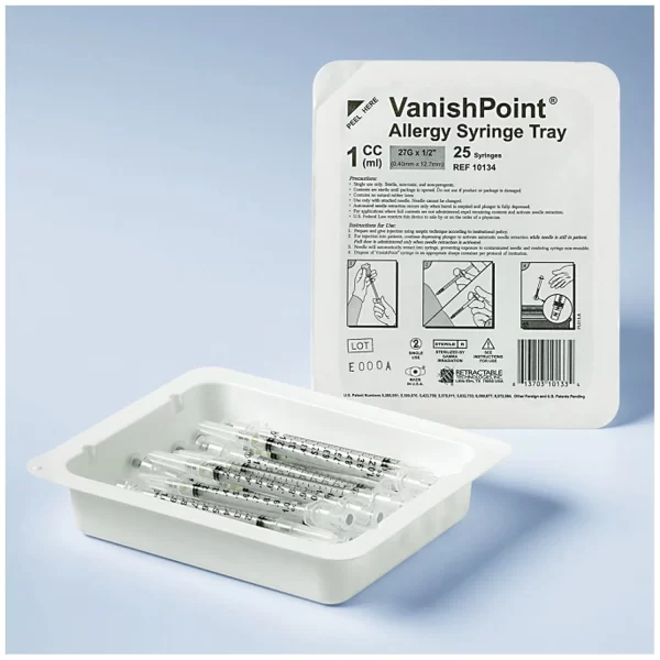 RETRACTABLE VANISHPOINTÂ® ALLERGY TRAY