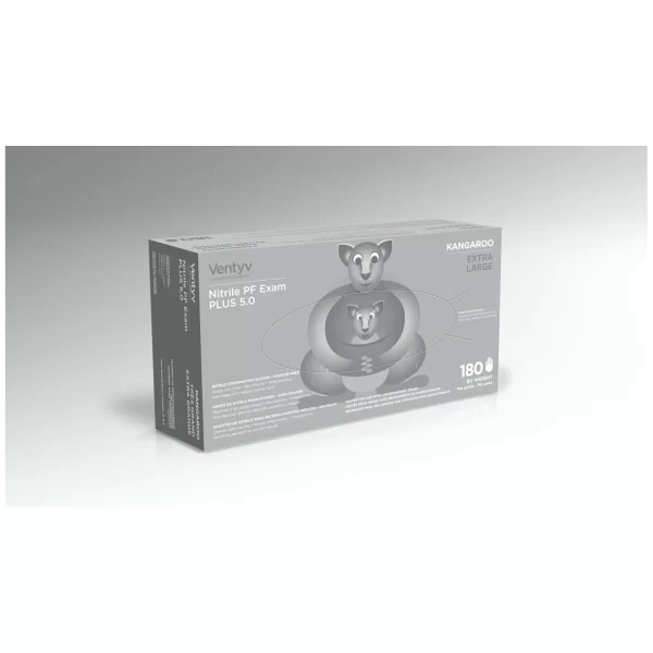 VENTYV NITRILE POWDER FREE EXAM GLOVE PLUS 5.0 (KANGAROO)