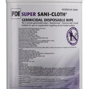PDI SUPER SANI-CLOTH  GERMICIDAL DISPOSABLE WIPE